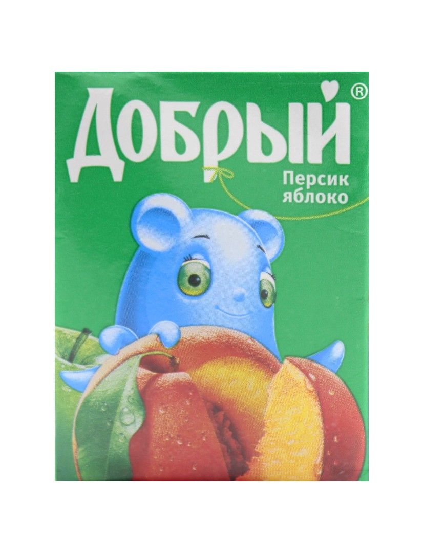 Нектар для детей от 2лет Персик-яблоко Добрый т/п 0.2л.