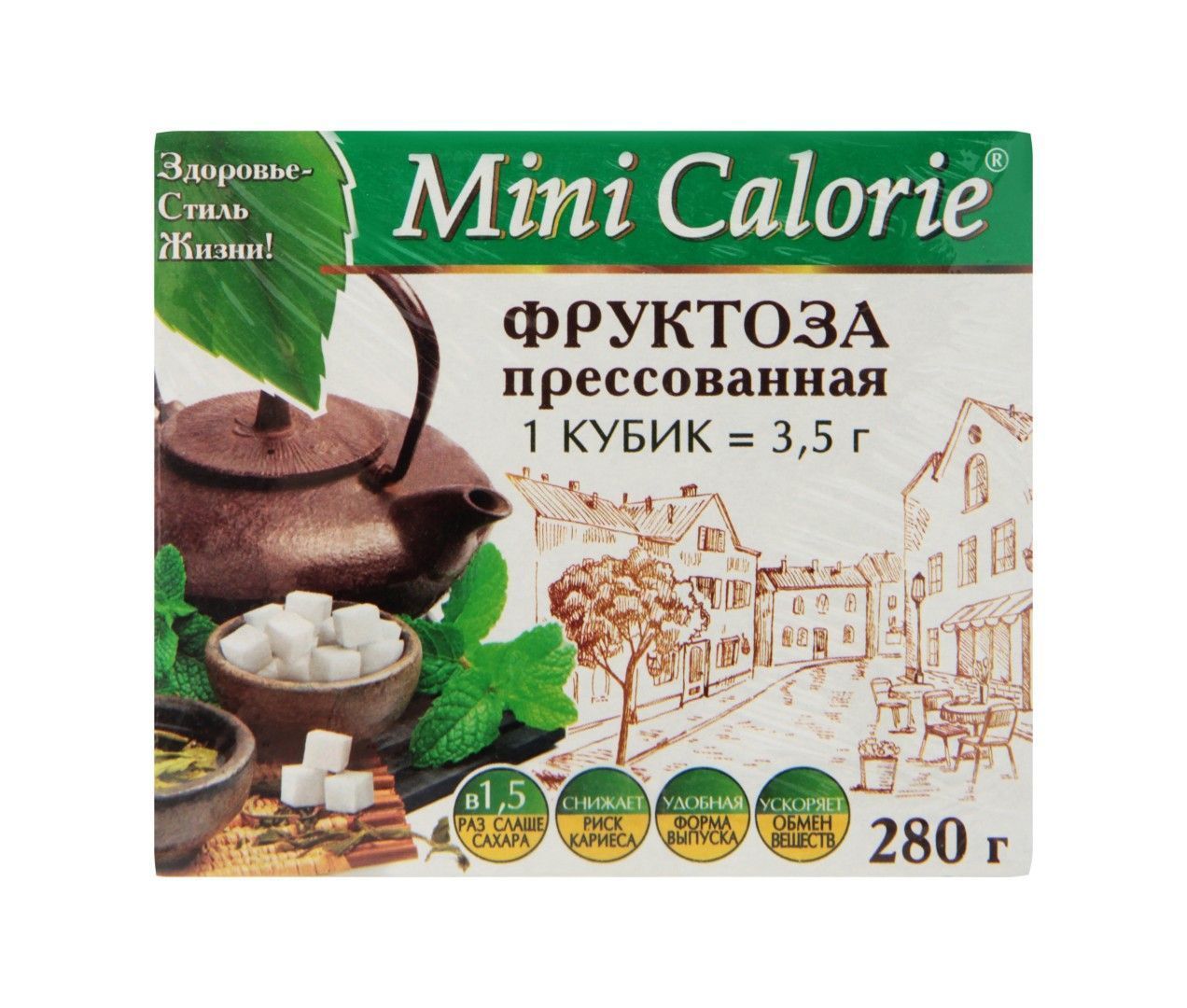 Фруктоза Mini Calorie прессованная, 280 г.