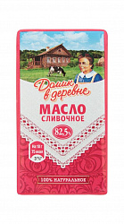 Масло сливочное Домик в деревне 82.5%, 180 г.