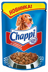 Корм Chappi для взрослых собак, с говядиной, 100 г
