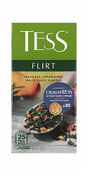 Чай Flirt зеленый ф/п конверт Tess 25*1,5г.