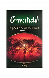 Чай черный байховый Kenyan sunrise Greenfield к/у 100г.