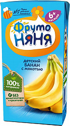 Нектар Фруто Няня Банановый с мякотью 0,2л