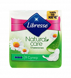 Прокладки гигиенические Super Ultra Natural Care Libresse 9шт.