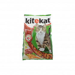 Корм сухой для взрослых кошек Мясной пир Kitekat м/у 1.9кг.