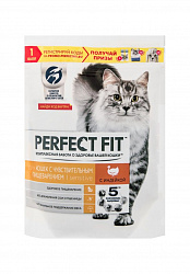 Корм сухой для взрослых кошек С индейкой Sensitive Perfect Fit м/у 190г.