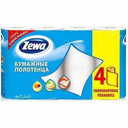 Бумажные полотенца ZEWA, 4шт