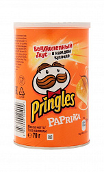 Чипсы картофельные Pringles со вкусом паприки, 70 г.