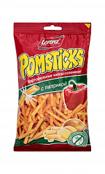 Чипсы картофельные Lorenz Snack-world Pomsticks соломкой со вкусом паприки, 100 г.