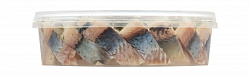 Пресервы рыбные Vici Сельдь Любо есть царская филе-кусочки с укропом в масле охлажденная, 400 г.