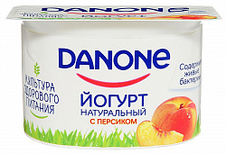 Йогурт Данон персик 2,9% 110г
