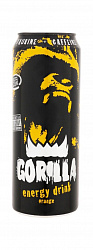 Напиток энергетический Gorilla Orange с соком апельсина, 450 мл.