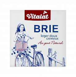 Сыр Vitalat Brie мягкий с белой плесенью 60%, 150 г.