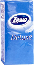 Платки носовые "Delux", 3-х слойные, 1 пачка Zewa