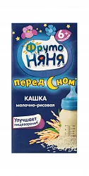 Каша молочно-рисовая Фруто Няня с фруктозой БЗМЖ 200г