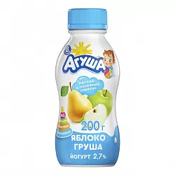 Йогурт питьевой Агуша Яблоко-груша 2,7% 180г БЗМЖ